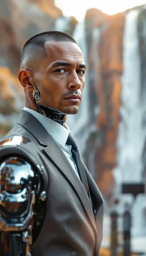 Cybernetic Crew Cut Portrait