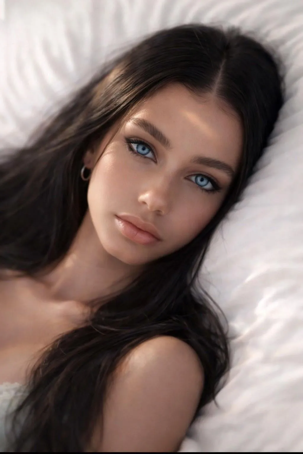 Makeup And Earrings In Styled Portrait
