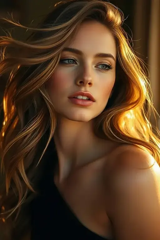 Concept Art Photography Portrait Featuring Supermodel Early With Bronde Ombr