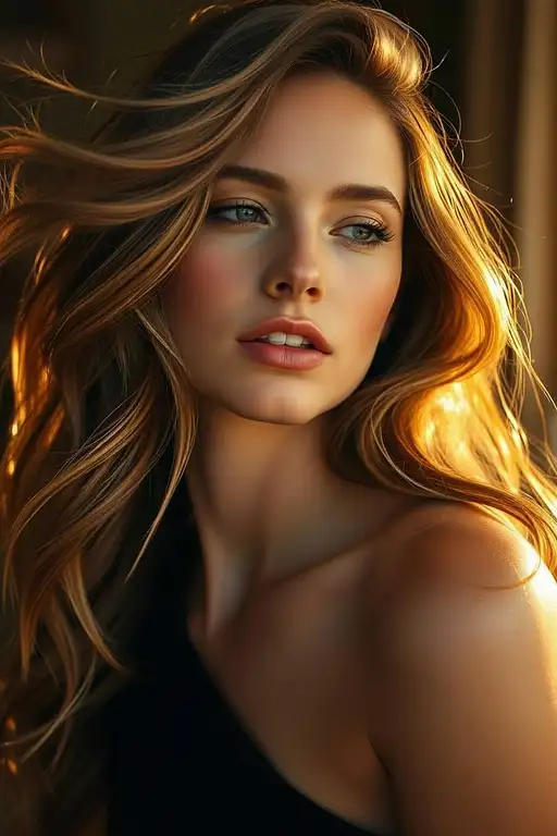 Concept Art Photography Portrait Featuring Supermodel Early With Bronde Ombr