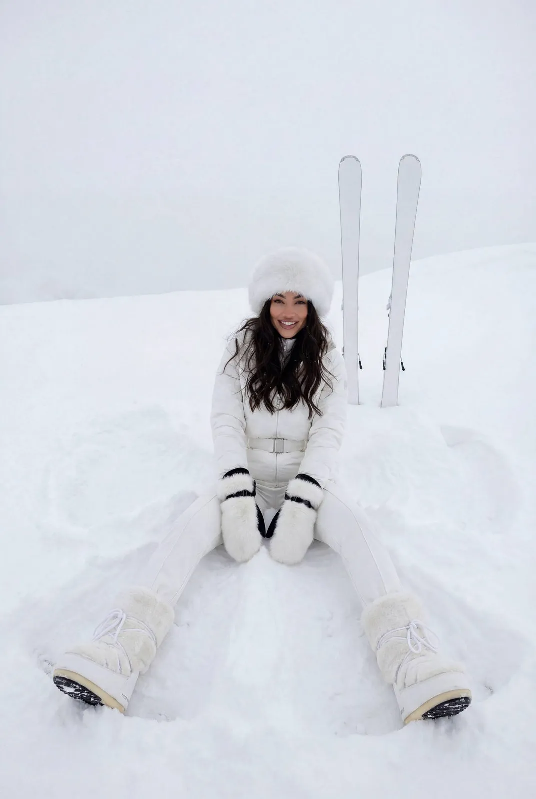 Snowy Winter Fashion Portrait
