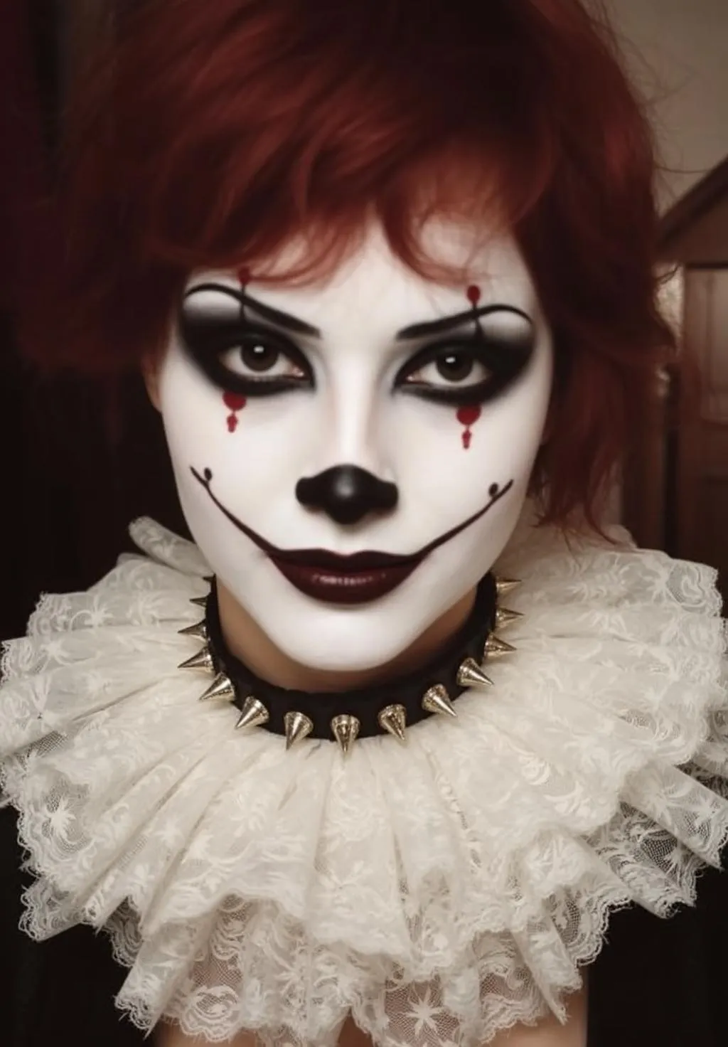 Gothic Clown Collar Portrait