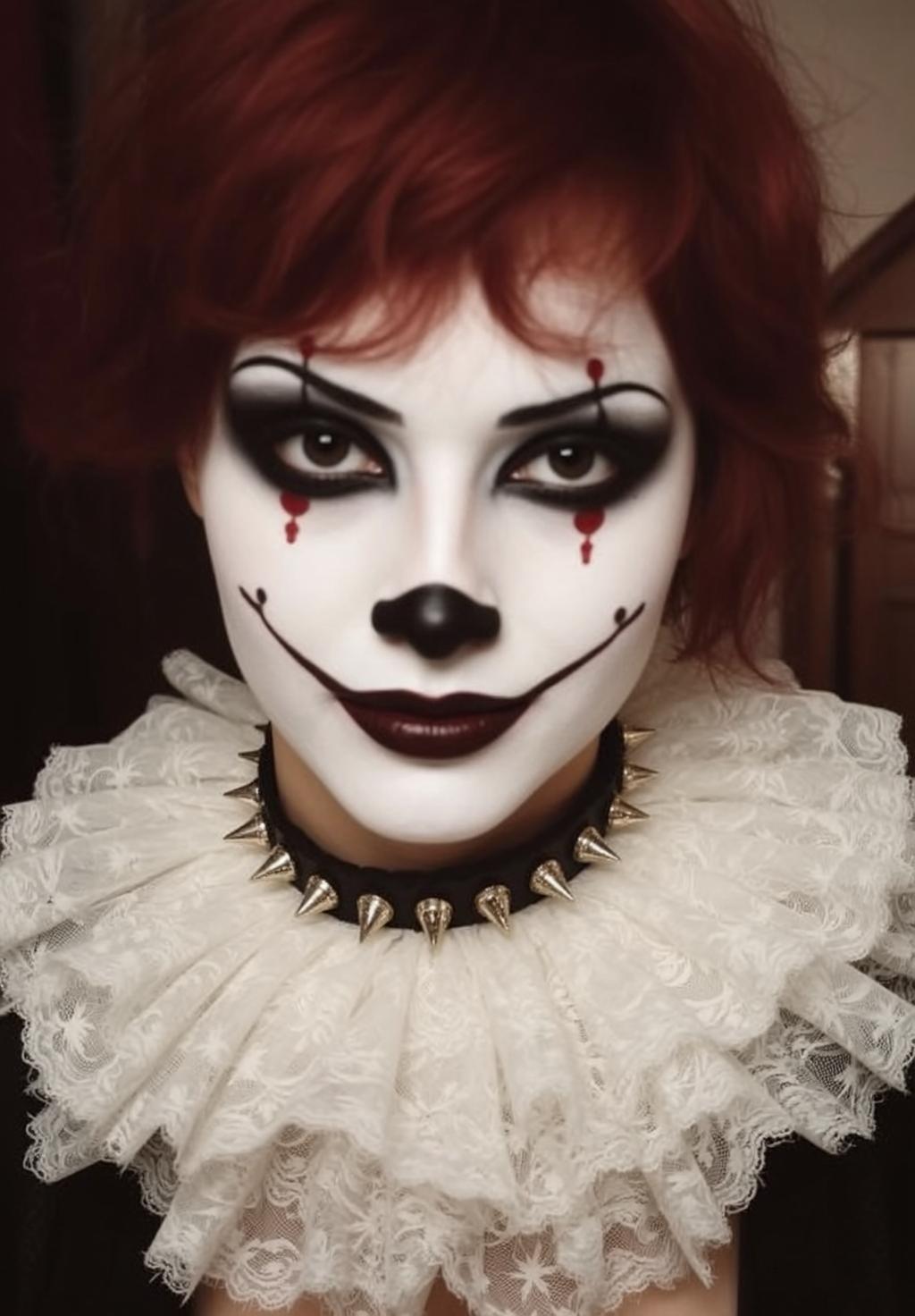 Gothic Clown Collar Portrait