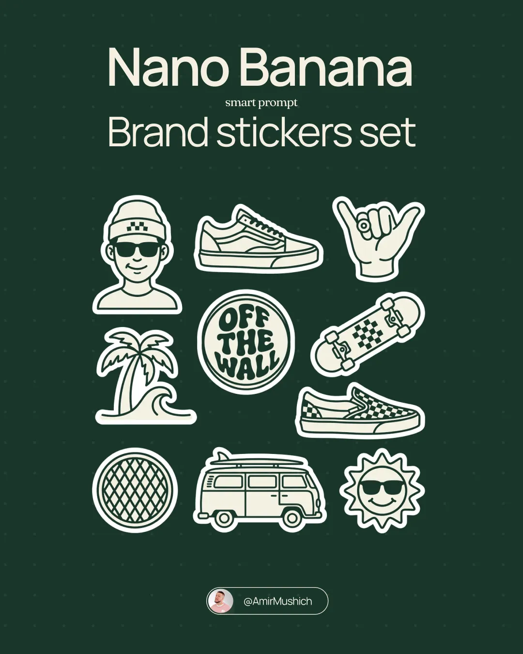 Monoline Trendy Sticker Sheet