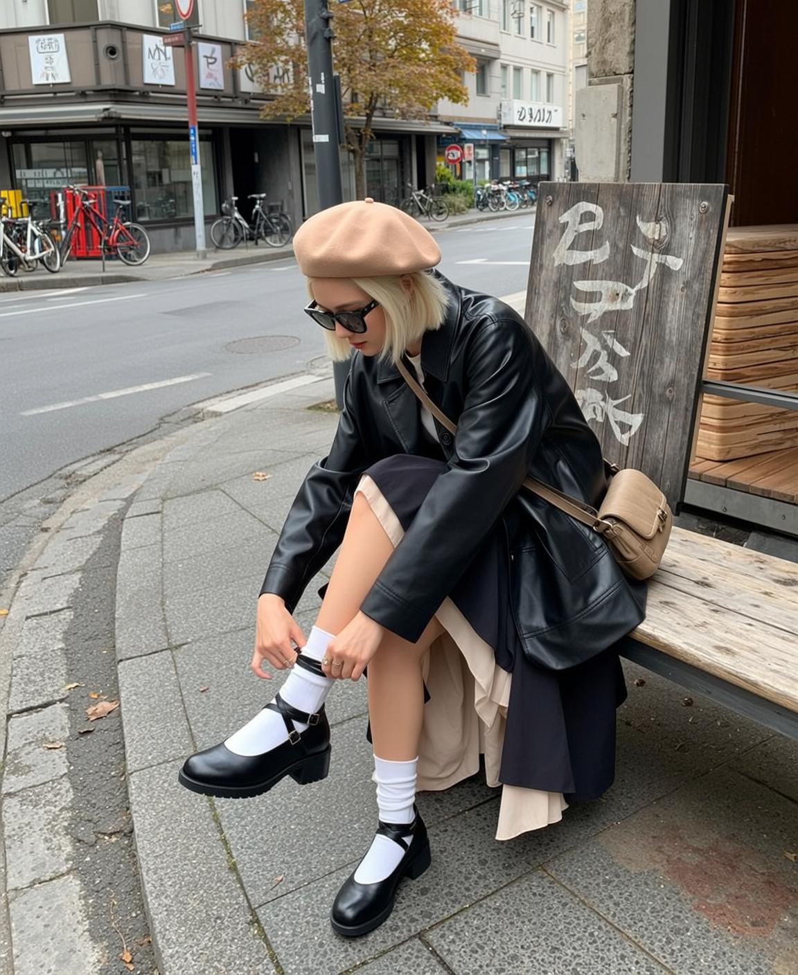 Casual Young Short Blonde Fair White T-shirt