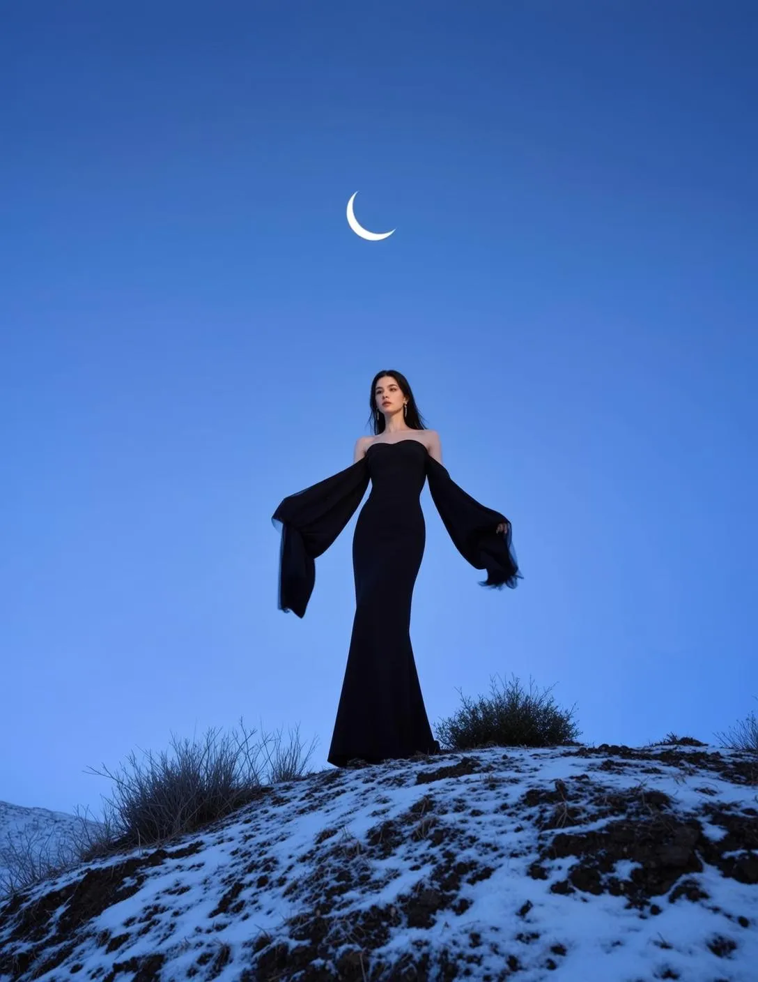 Snowy Hilltop Dress
