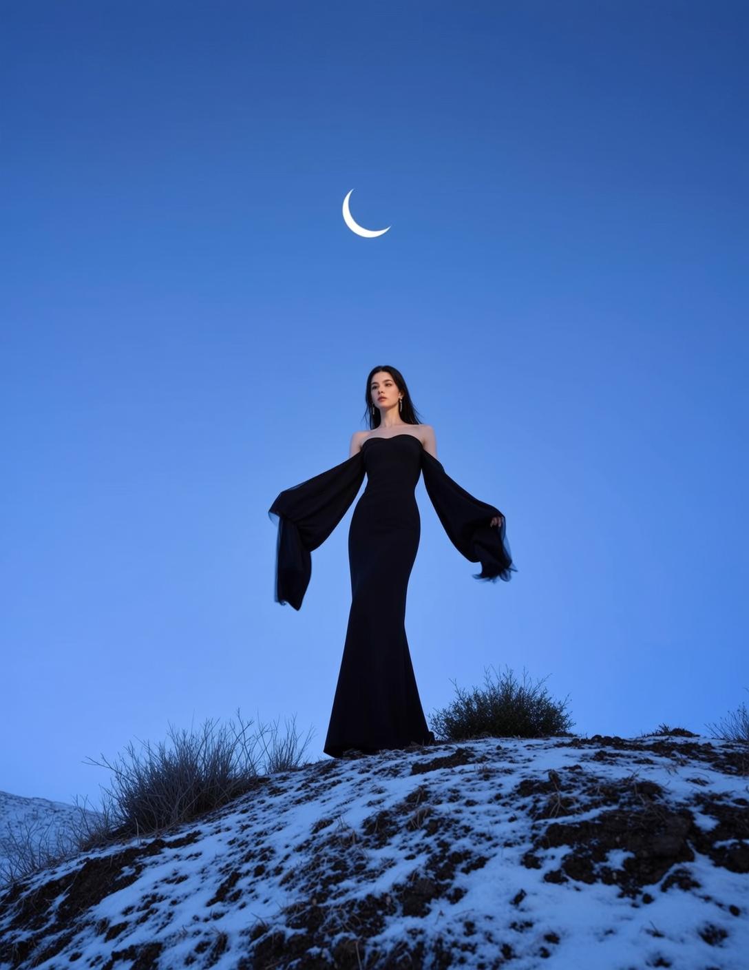 Snowy Hilltop Dress