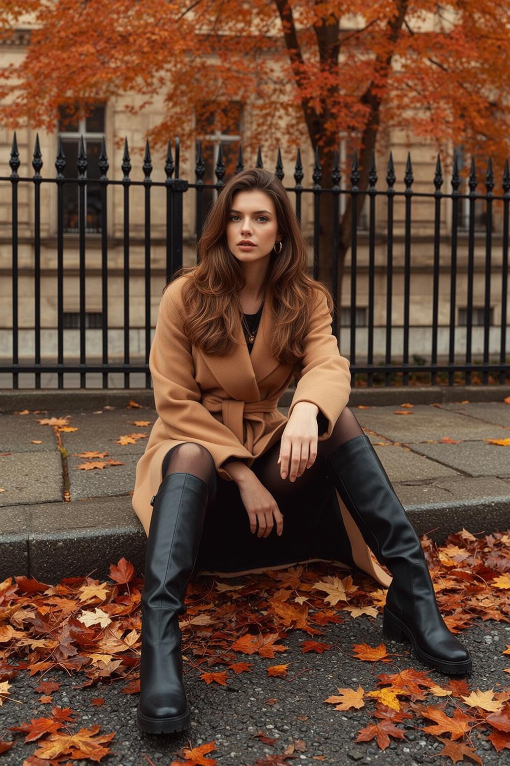 Tan Coat City Curb