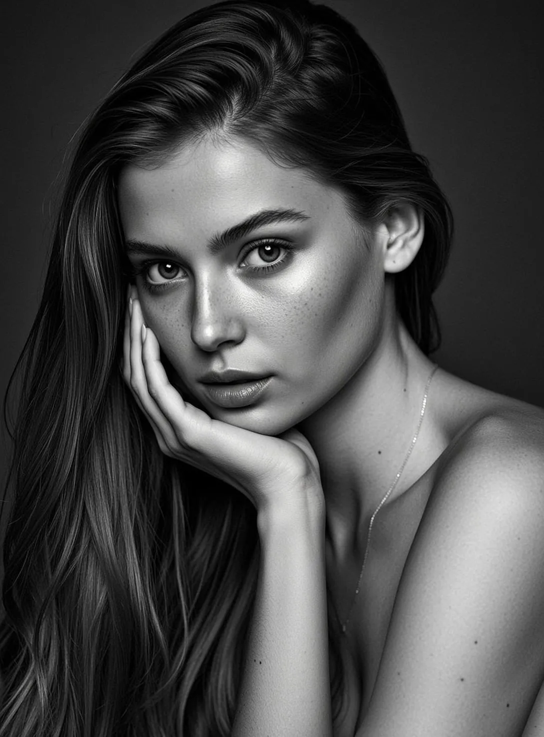 Makeup And Necklace In Fashion Portrait