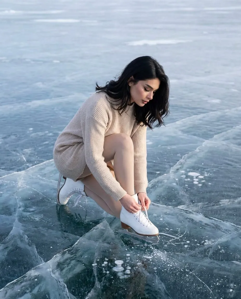 Elegant Ice Skater Portrait