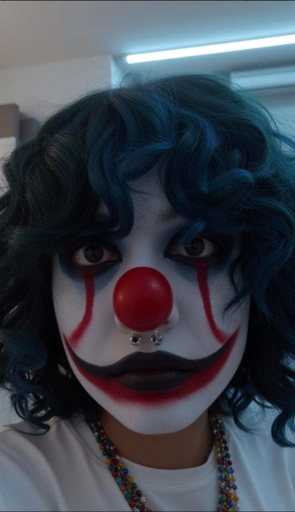 Clown Makeup Painted Smile