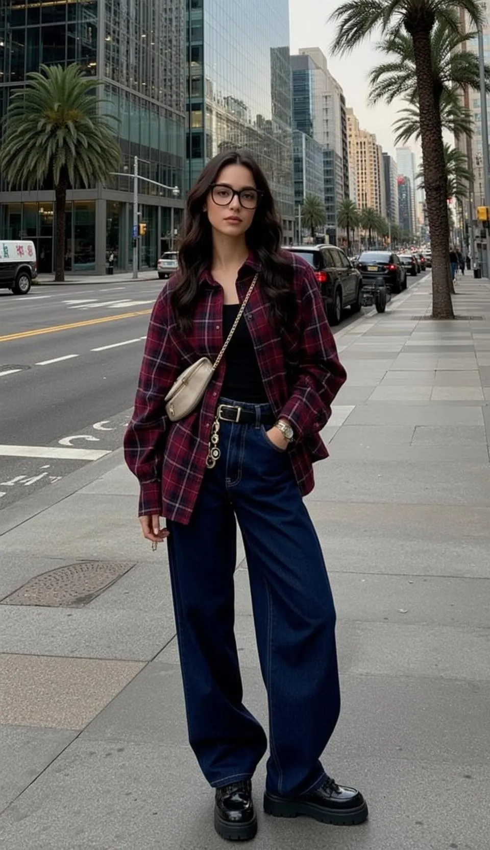Glasses In Street Portrait