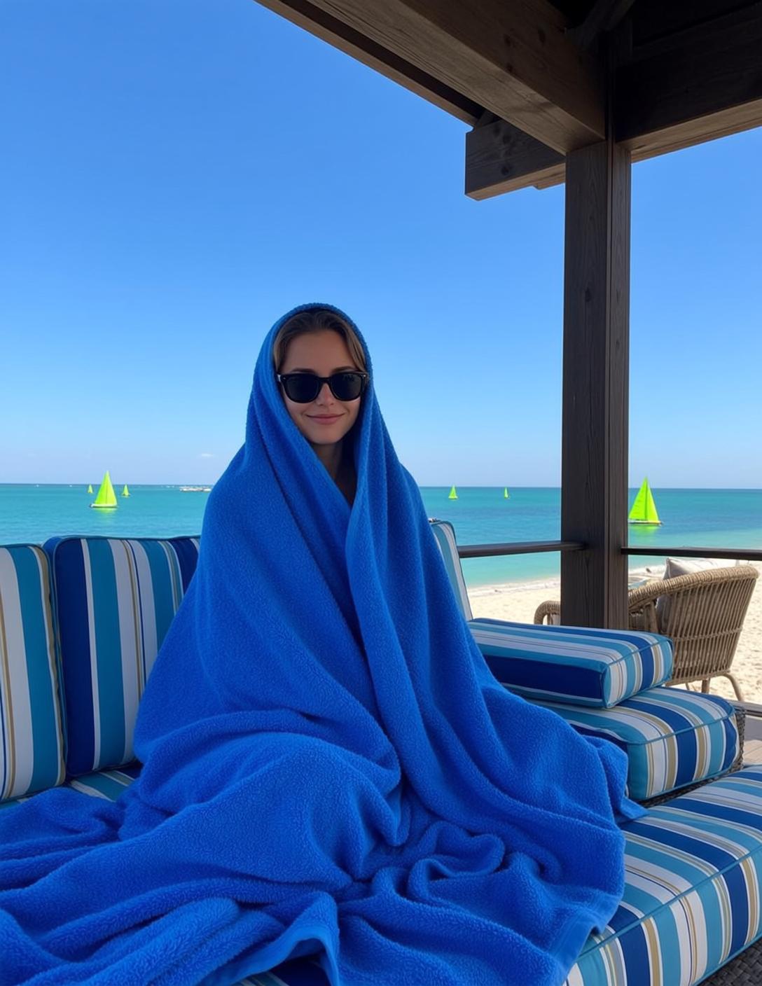 Blue Towel Patio