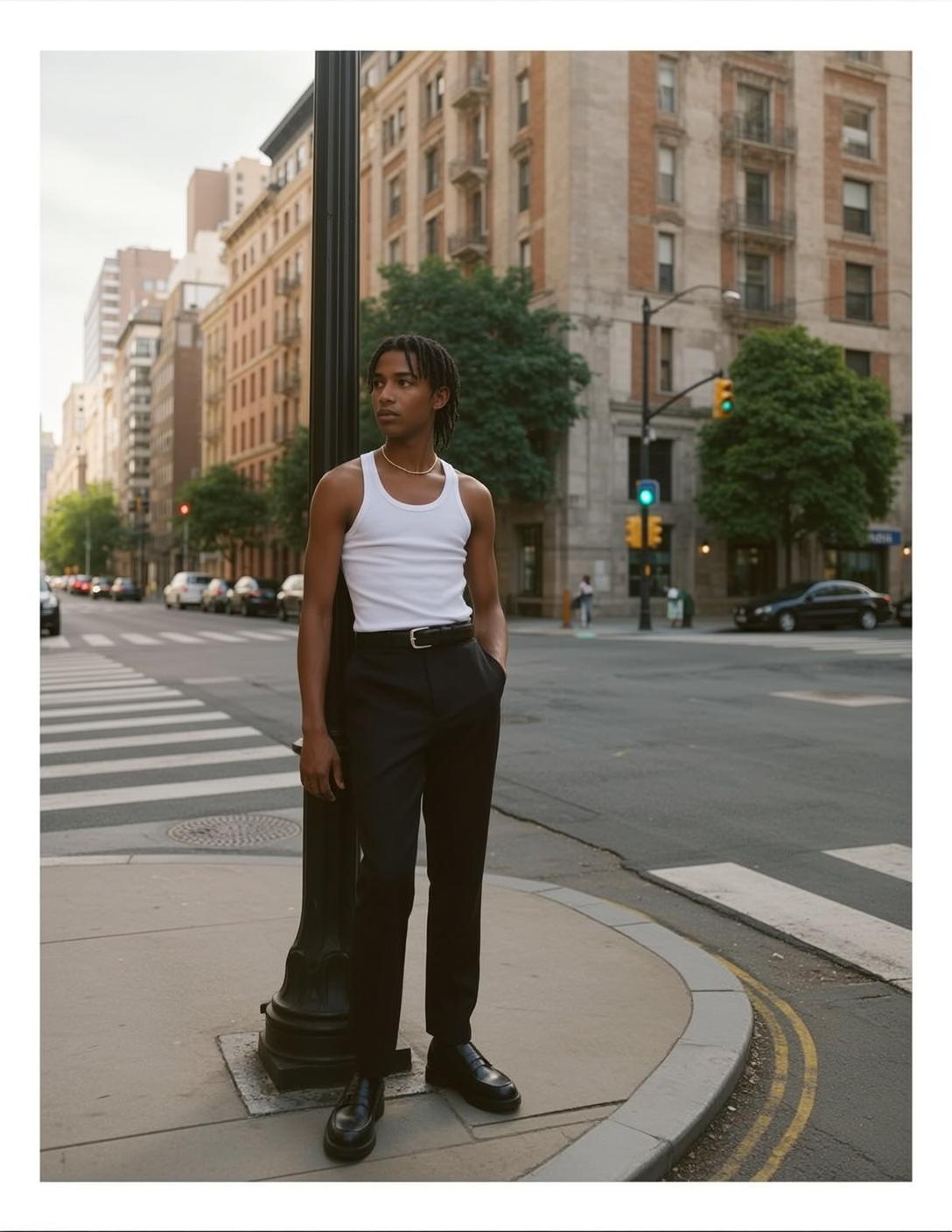 Fashion Week Young Black Dreadlocks Medium Brown