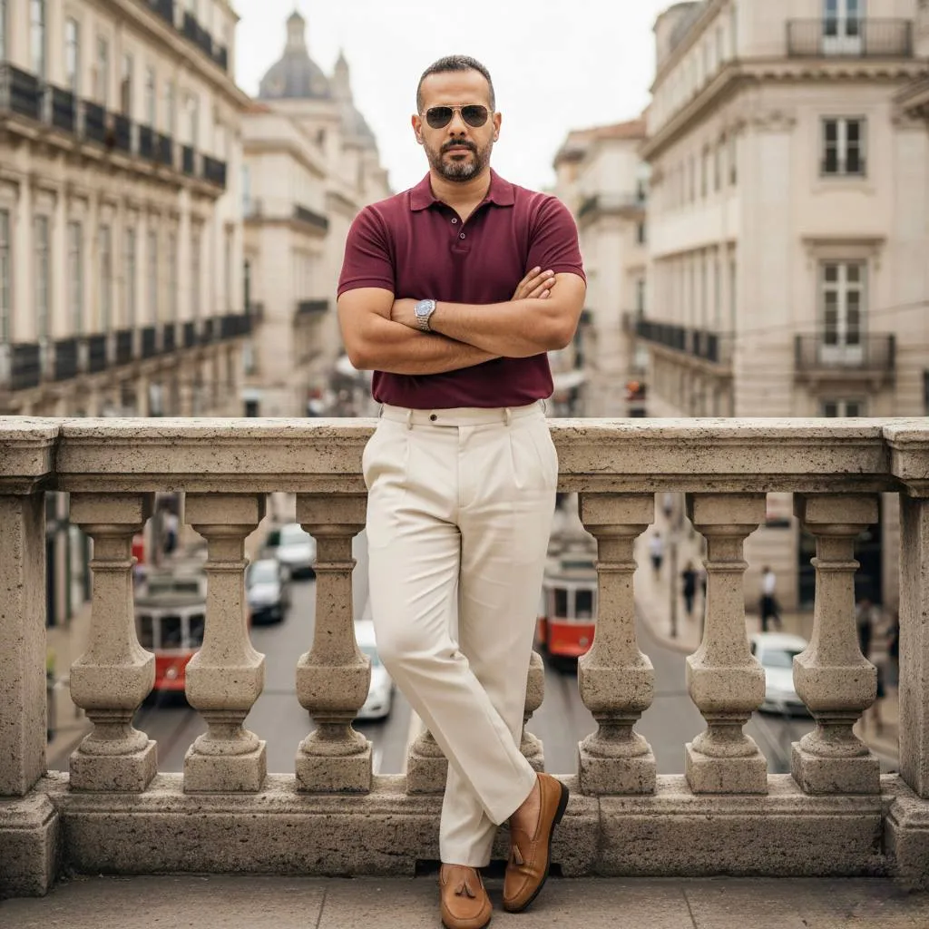 Sunglasses And Wristwatch In Street Portrait