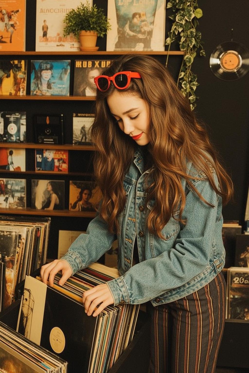 Vinyl Shop Denim Jacket