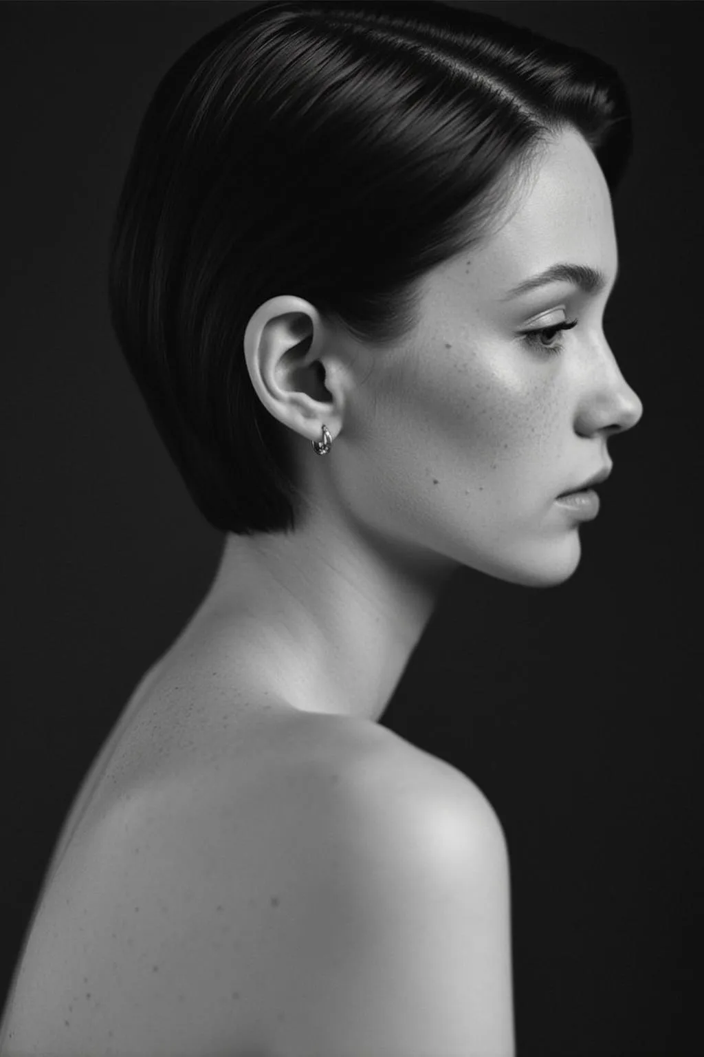 Makeup And Earrings In Fashion Portrait