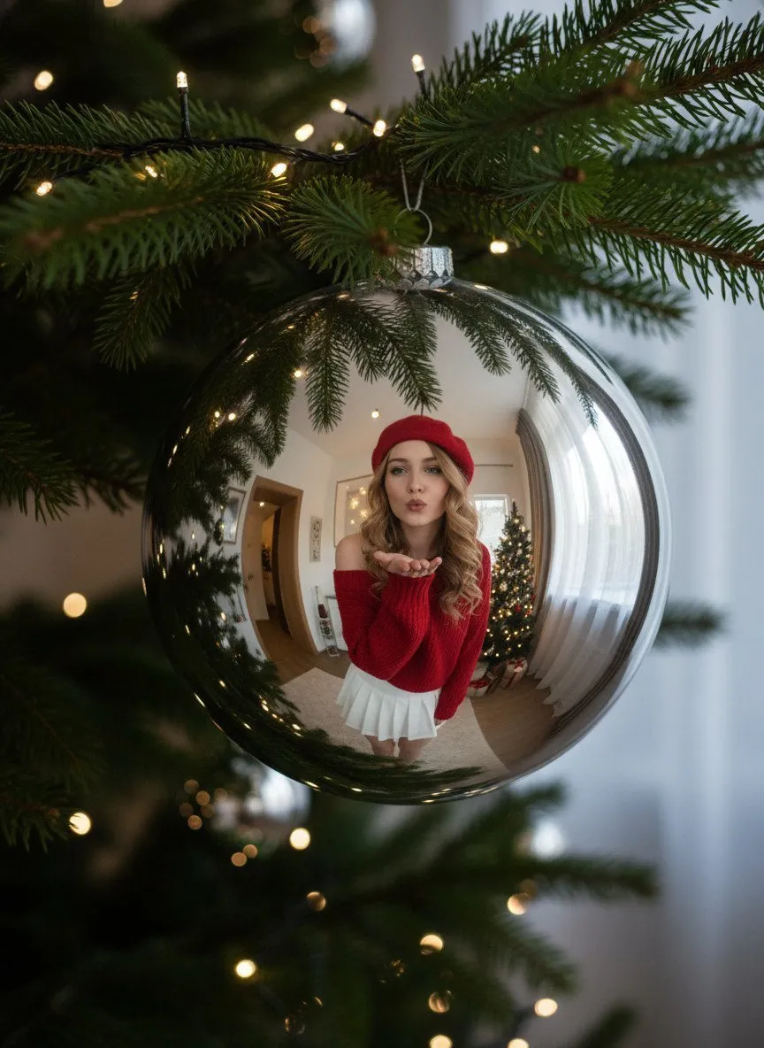 Christmas Reflection Portrait