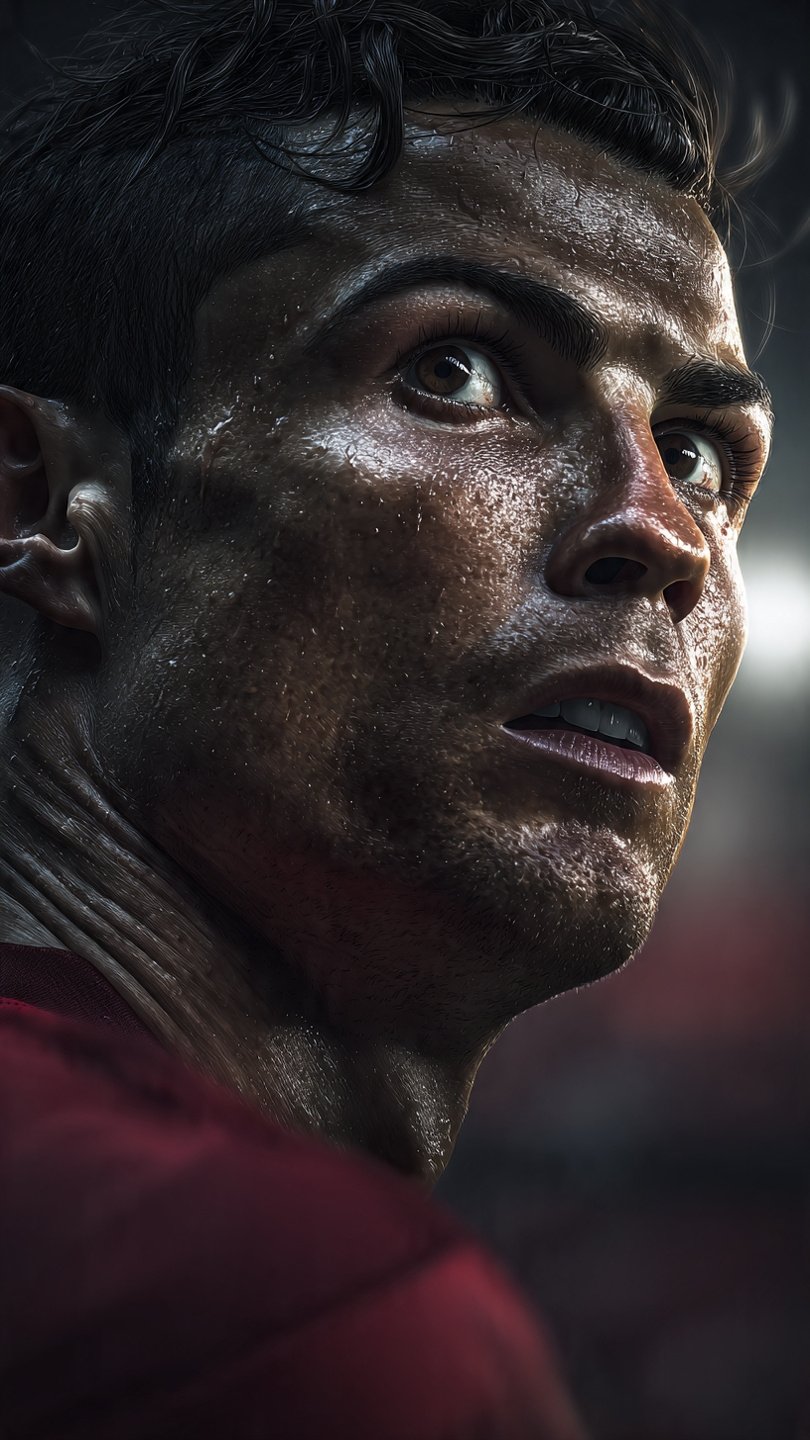 Cristiano Ronaldo Intense Stadium Portrait Sweat