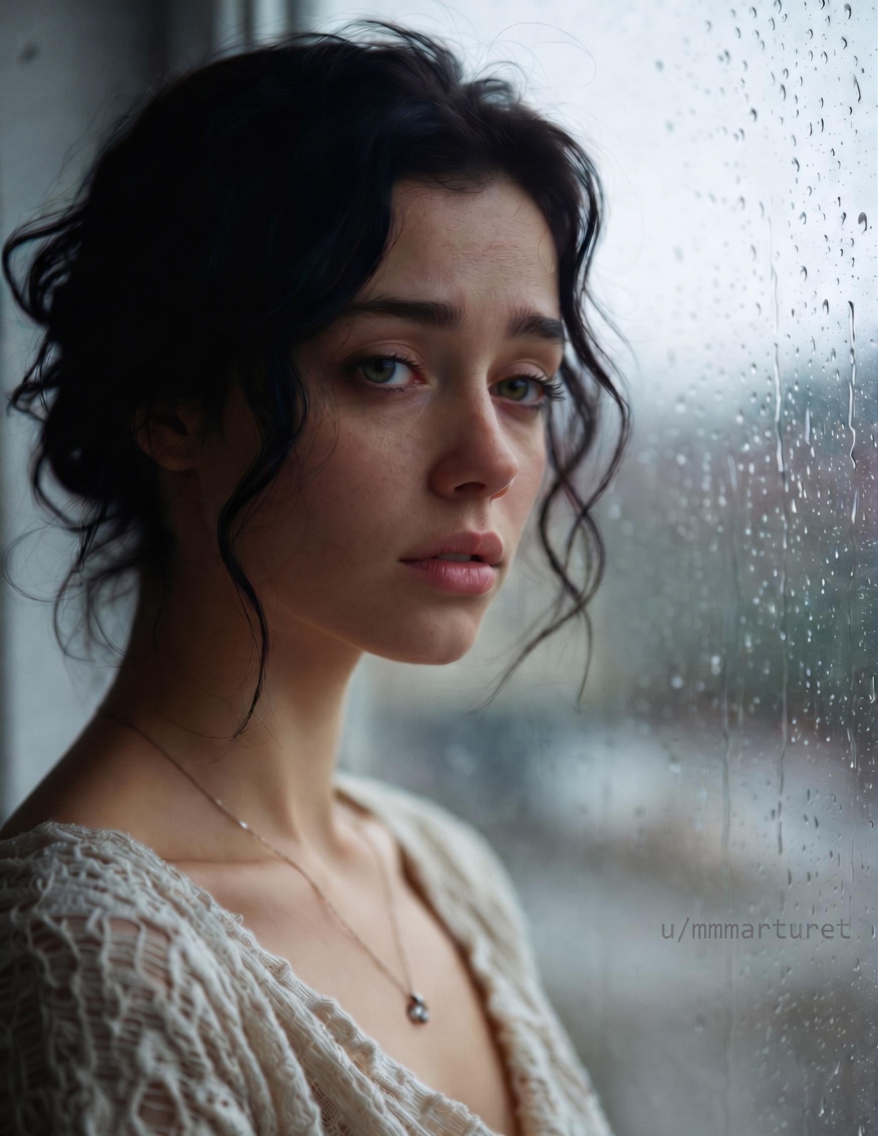 Delicate Pale Lace Or Knit Top In Soft Melancholic