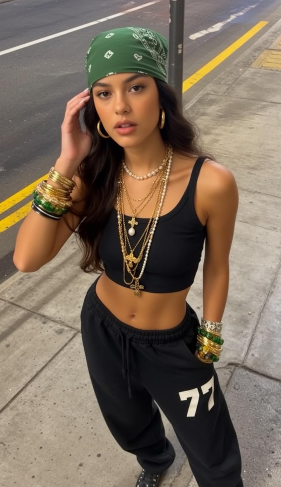 Casual Young Long Dark Wavy Tan Black