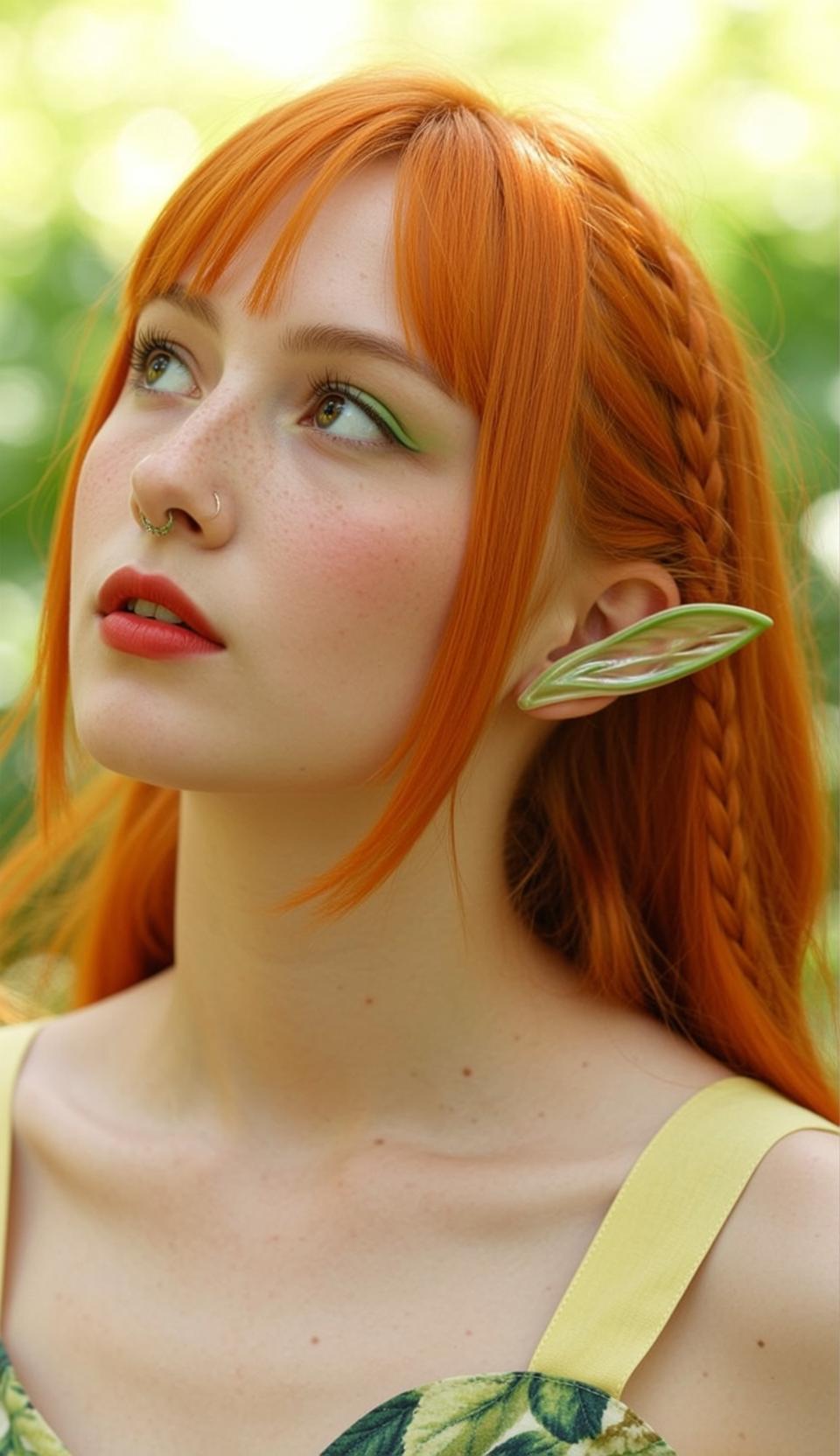 Freckled Red Hair Forest