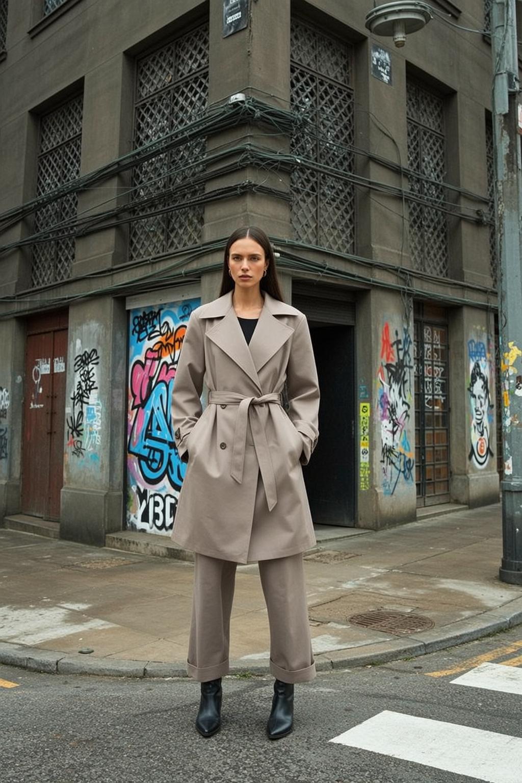Fashion Week Young Long Dark Straight Fair