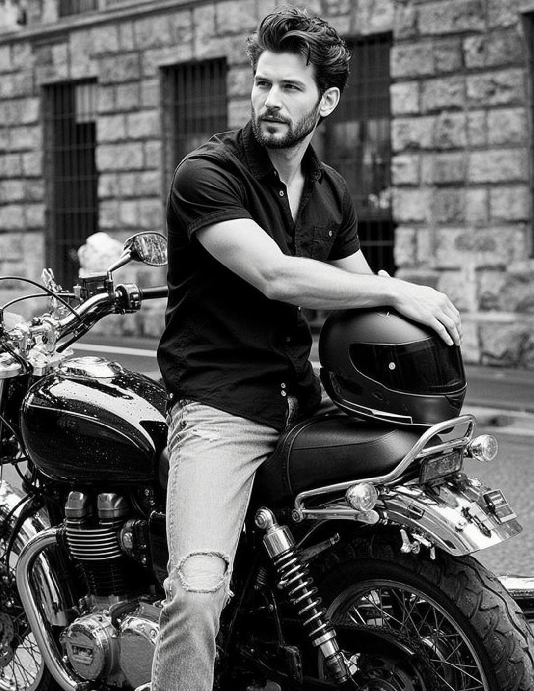 Handsome Beard Dark Wavy Styled Fair Black