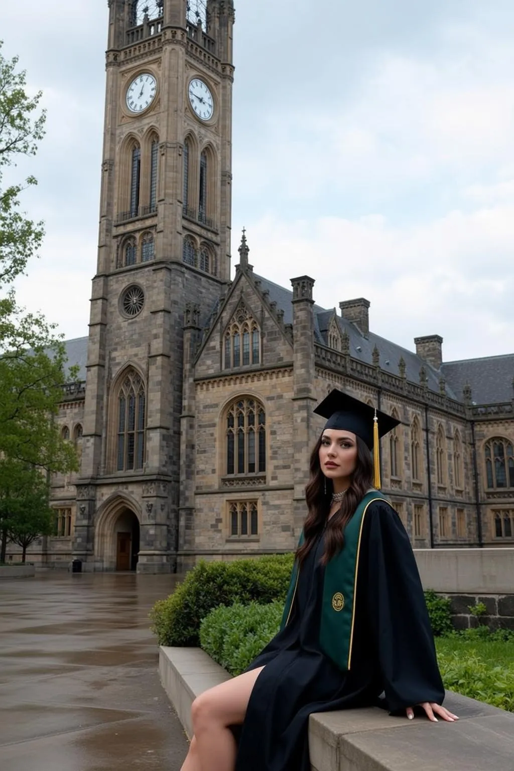 Graduation Courtyard Portrait