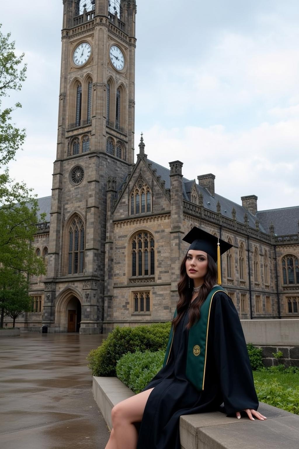 Graduation Courtyard Portrait