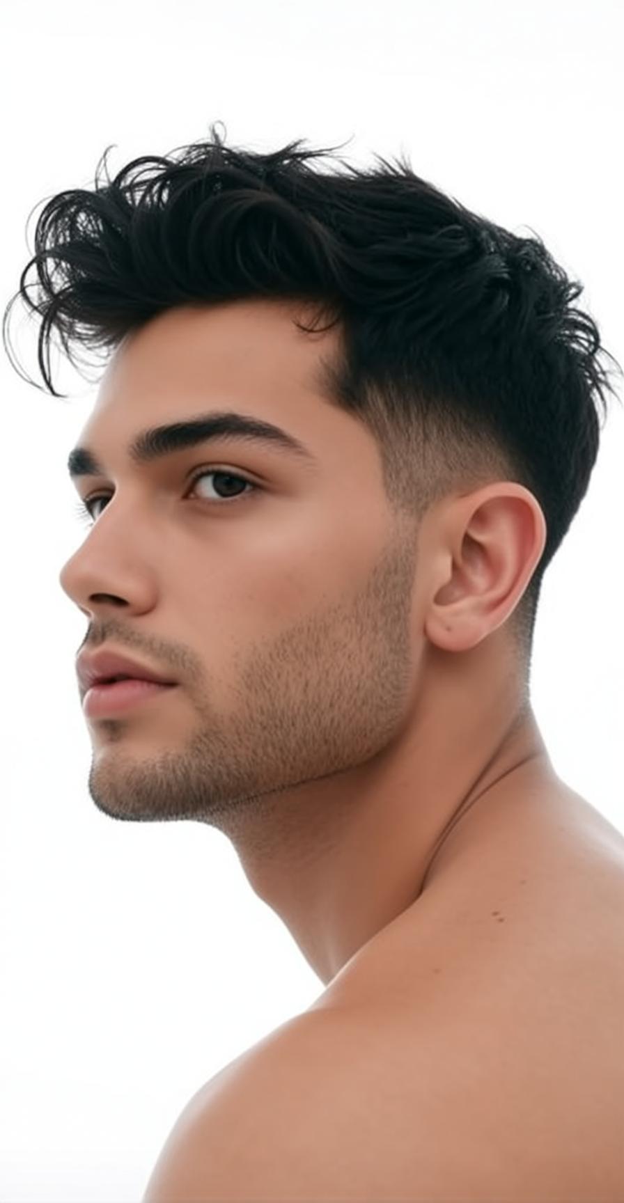 World Captured Profile View Looking Left Neutral
