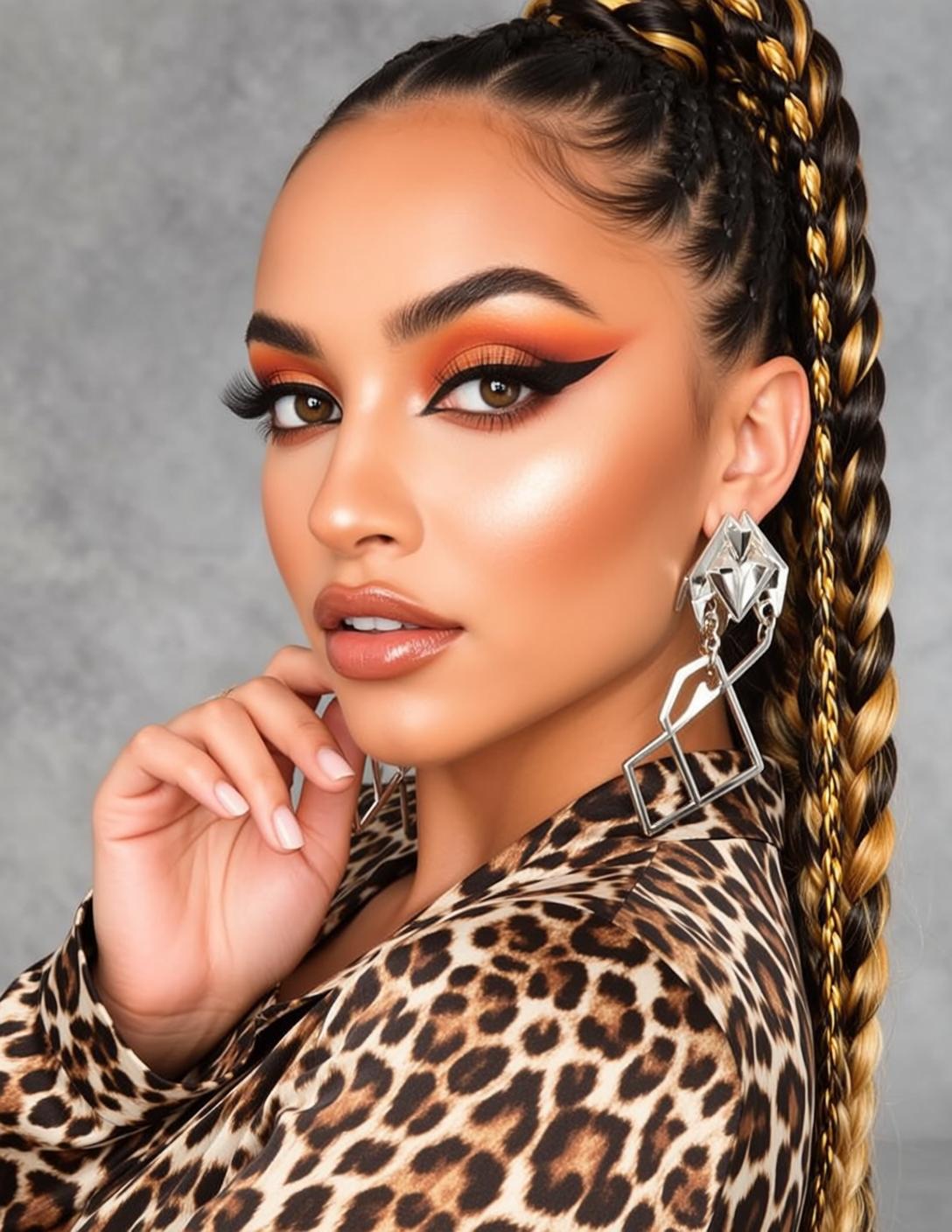 Makeup Photorealistic Young Warm Tanned Skin Her