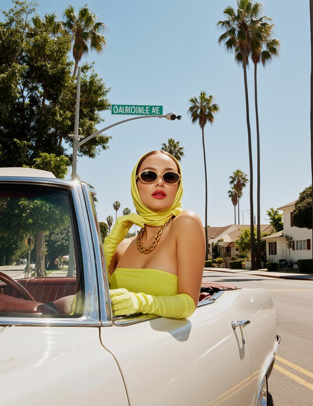 Yellow Strapless Top Convertible Pose