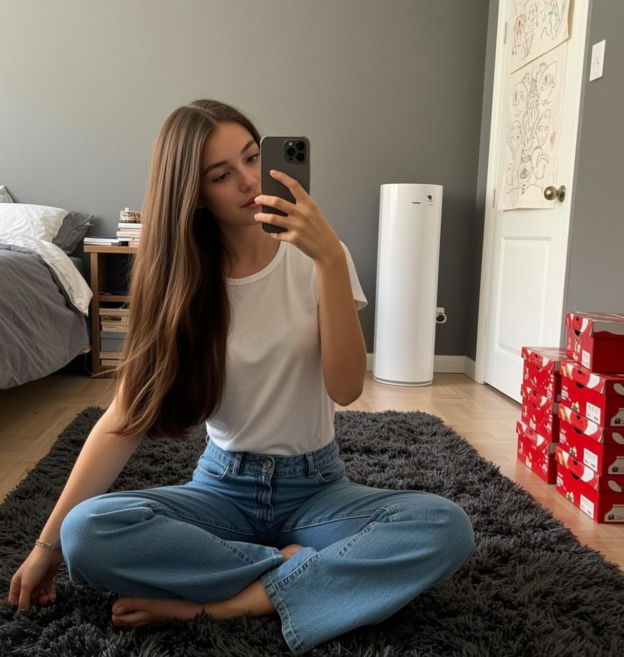 Bracelets And Rings In Bedroom Portrait reference photo