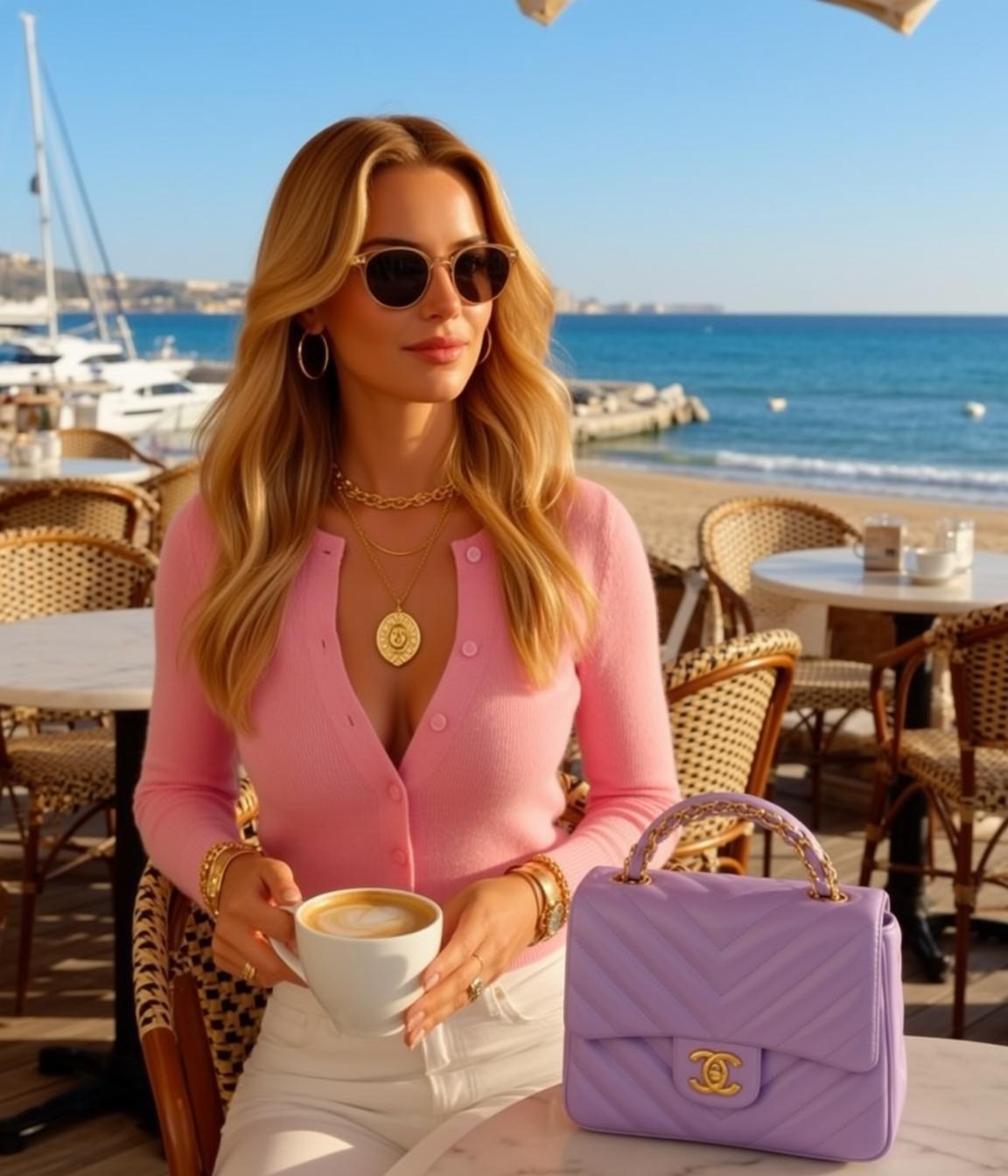Pink Cardigan Seaside Cafe