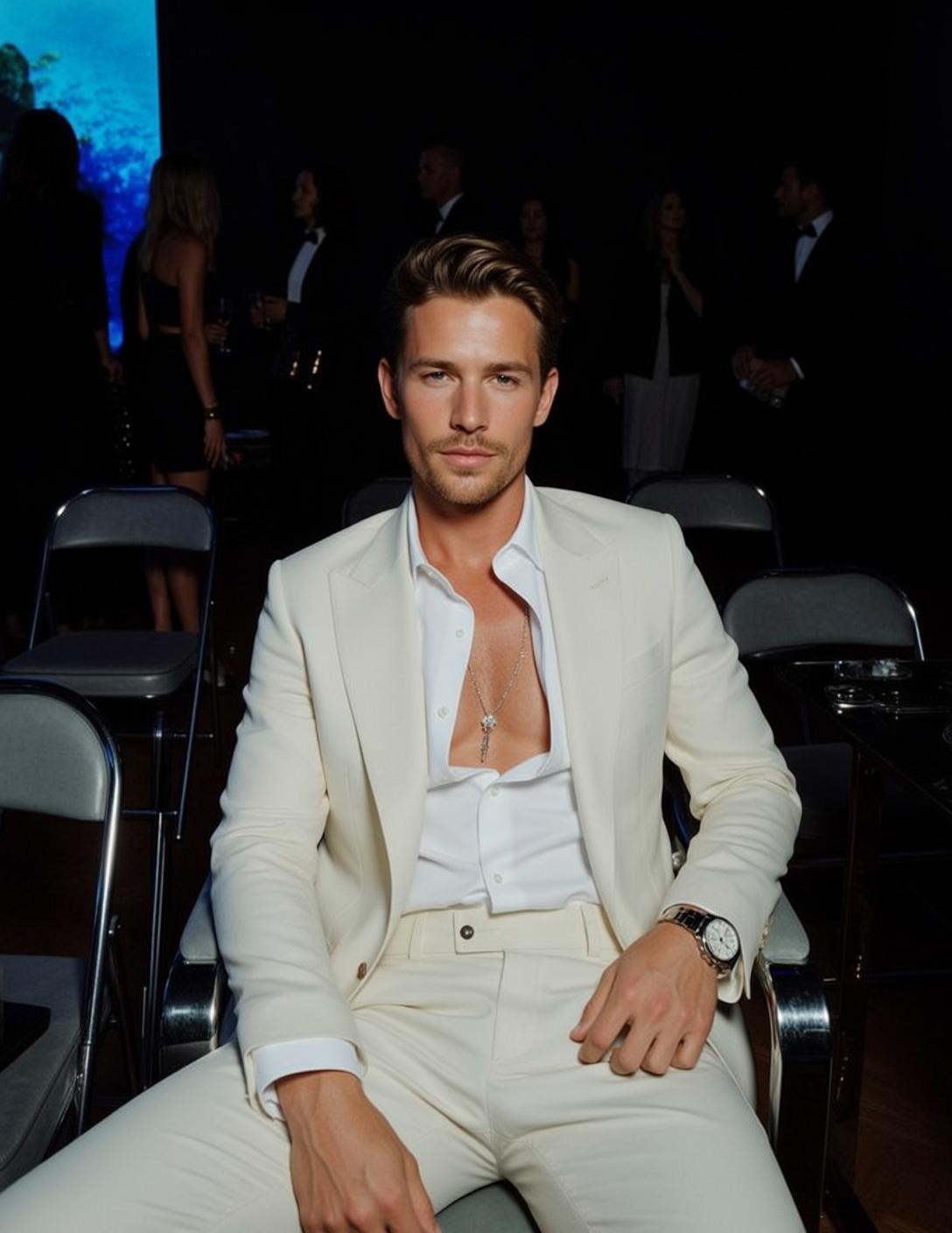 Handsome Brown Styled Light Open White Dress