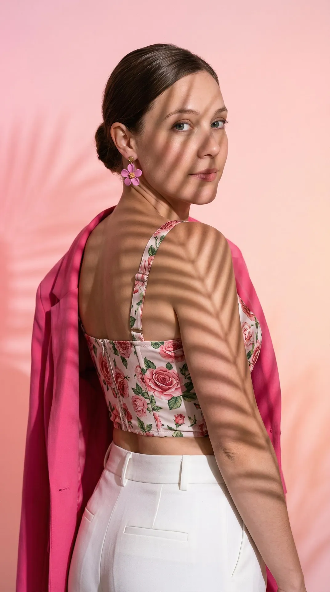 Makeup And Earrings In Studio Portrait