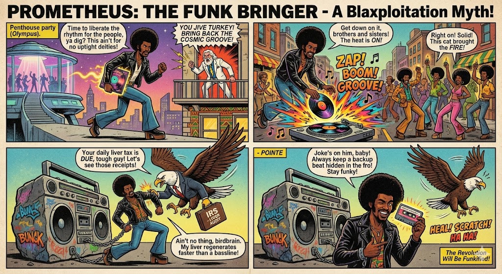 1970s Blaxploitation Comic Afro Dj Vinyl Record