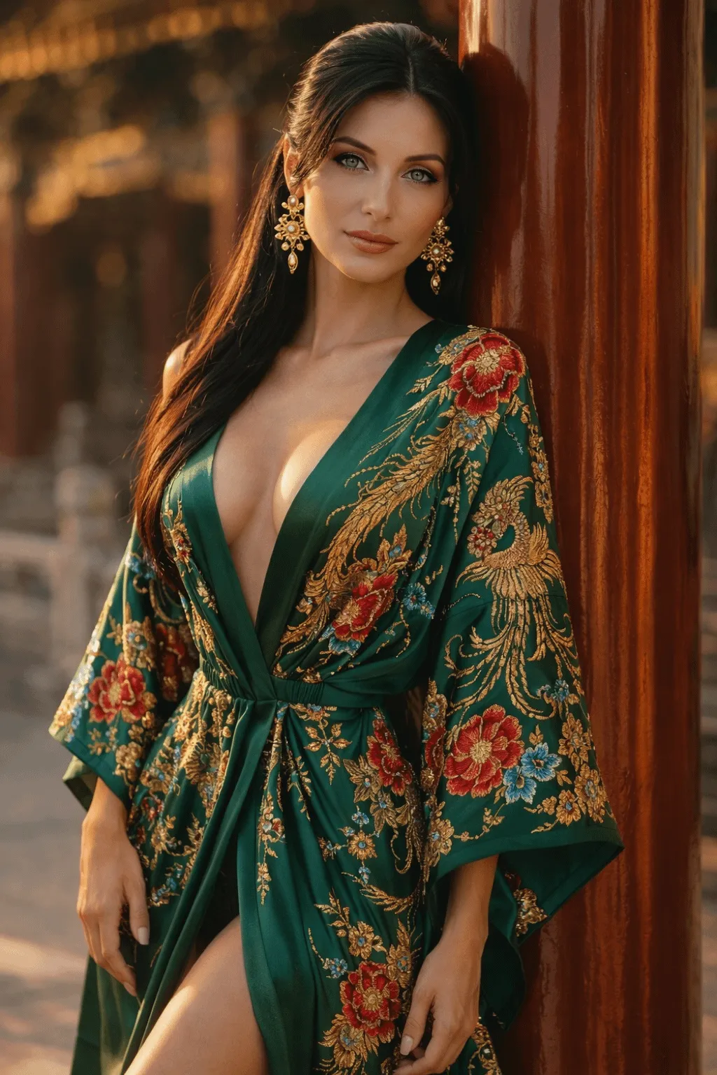 Earrings In Styled Portrait
