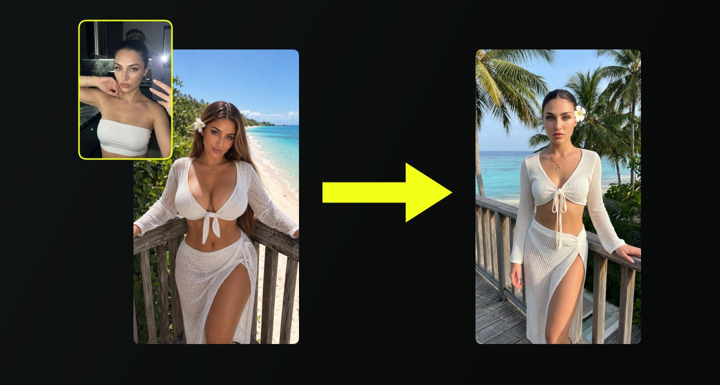Lily remix walkthrough for Two Piece White Crochet Set Consisting Long On Weathered Wooden