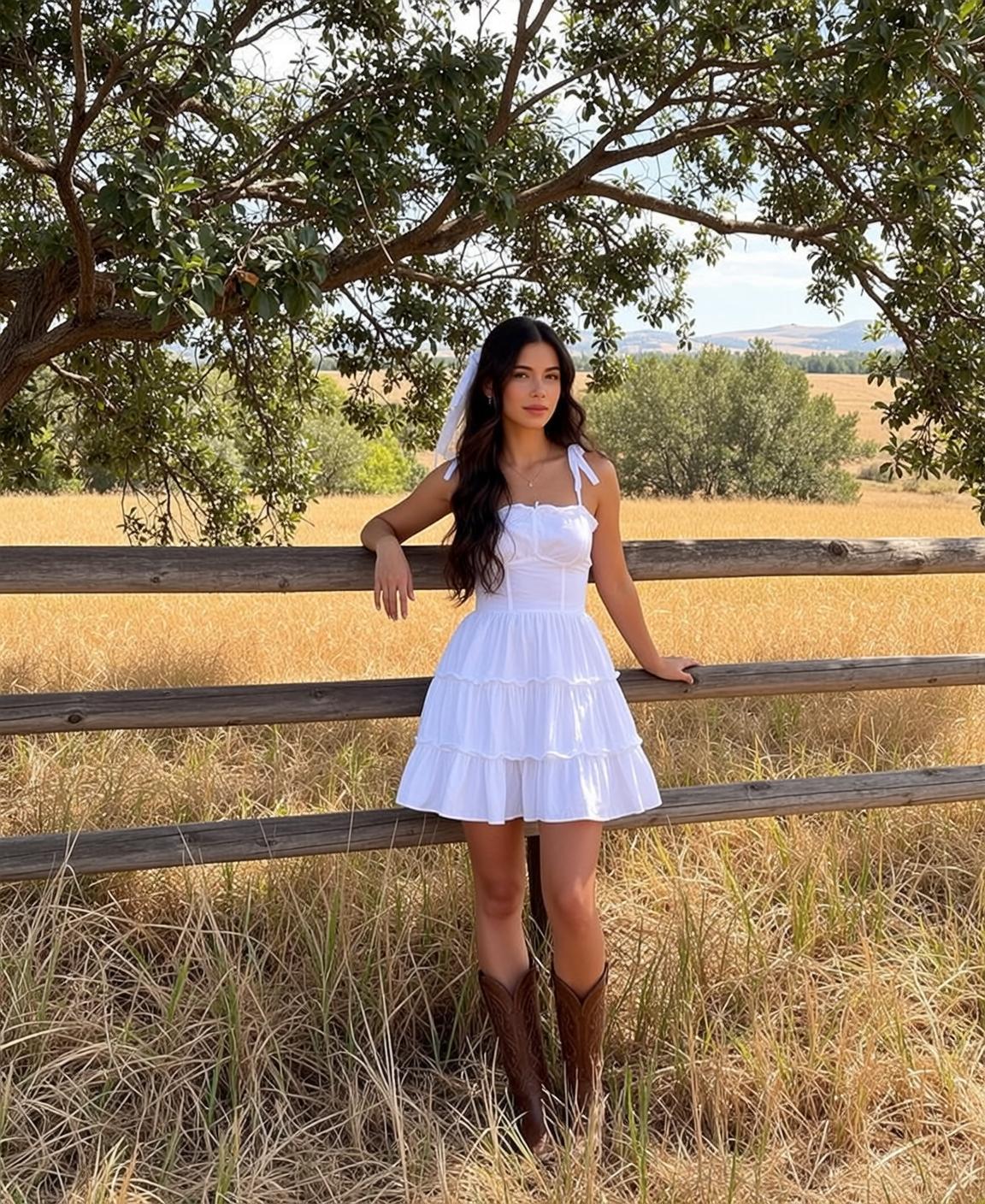 Bridal Veil Fence Field Pose