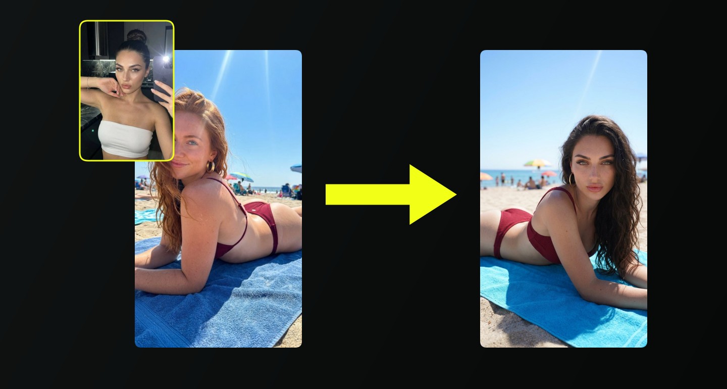 Lily remix walkthrough for Beach Towel Bikini Bright Sun Lens Flare
