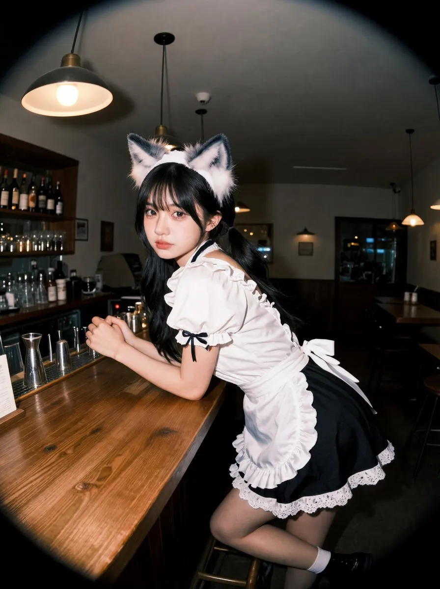 Cozy Maid Cafe Portrait