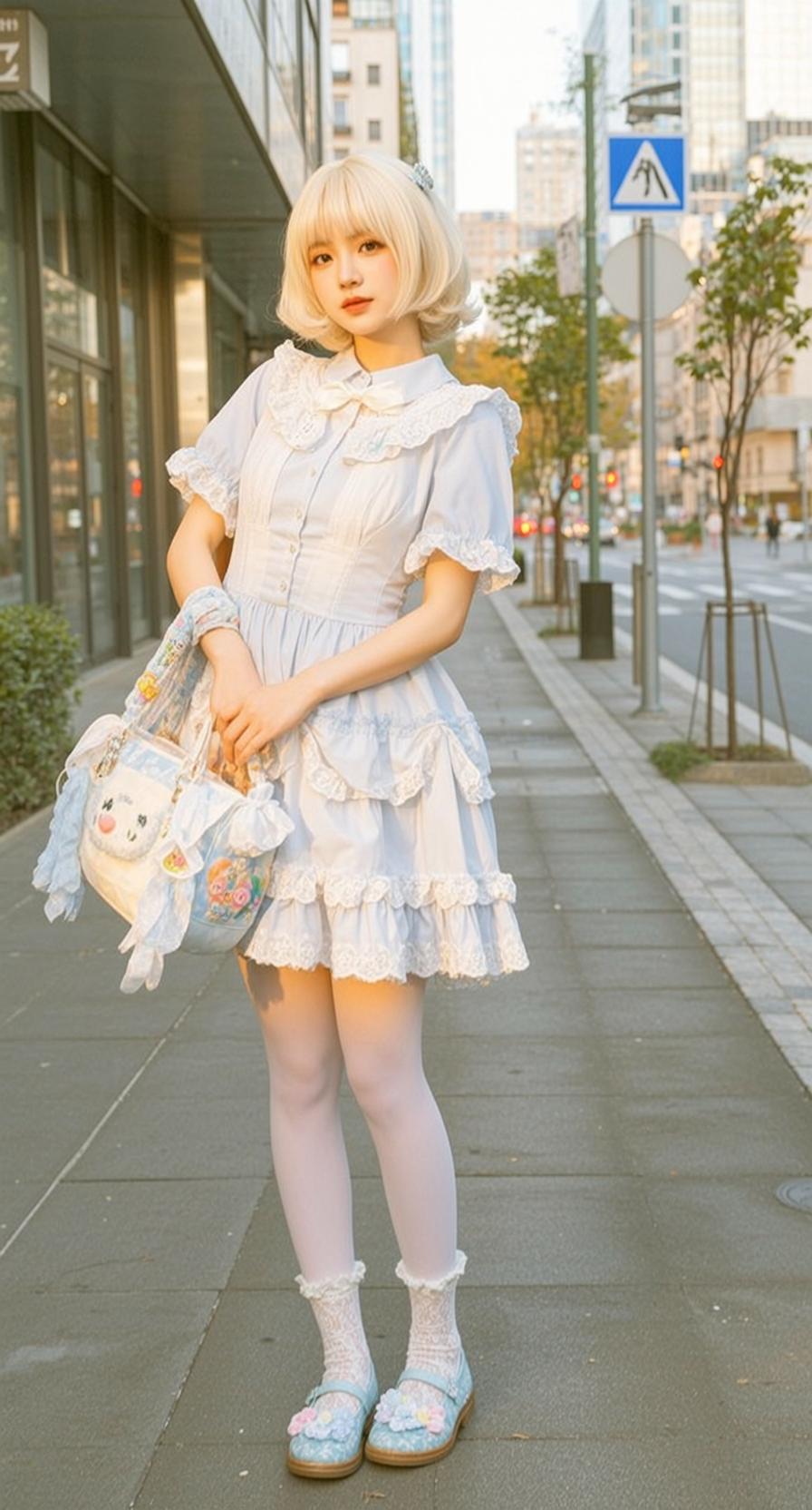 Lolita Dress Handbag Street Style