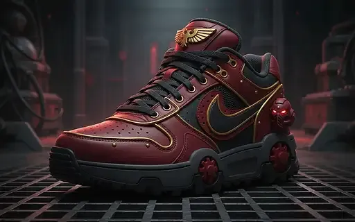 Sneaker Design Nike Warhammer Space Marine Insanely Detailed
