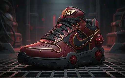 Sneaker Design Nike Warhammer Space Marine Insanely Detailed