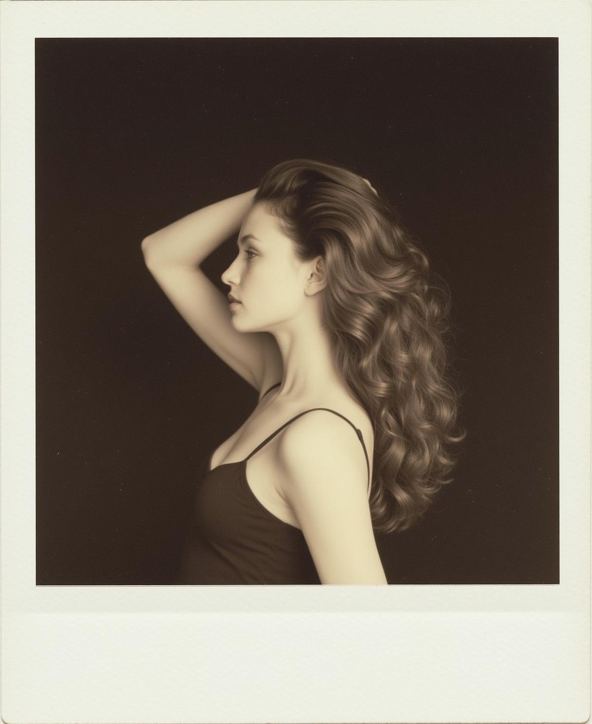 Black Camisole Sepia Profile