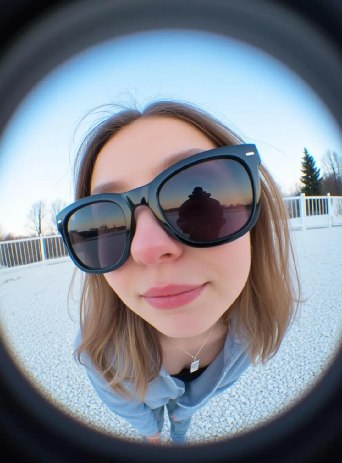 Sunglasses And Necklace In The Park