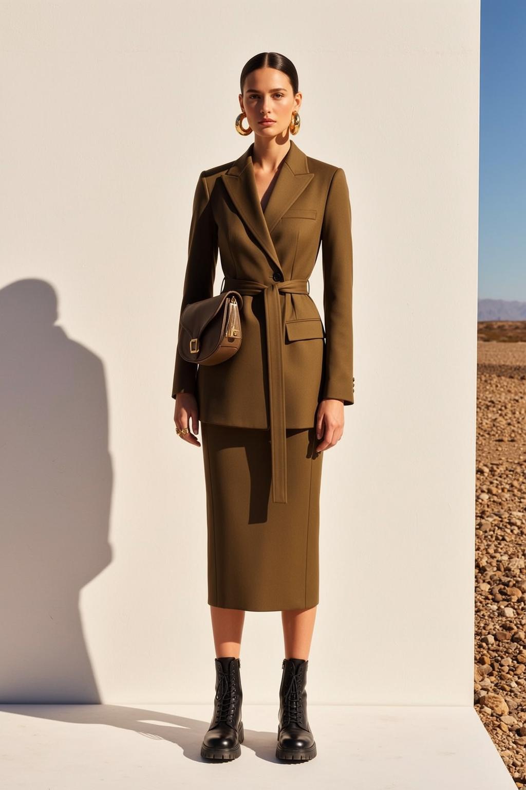 Fashion Week Pulled Back Fair Olive Green