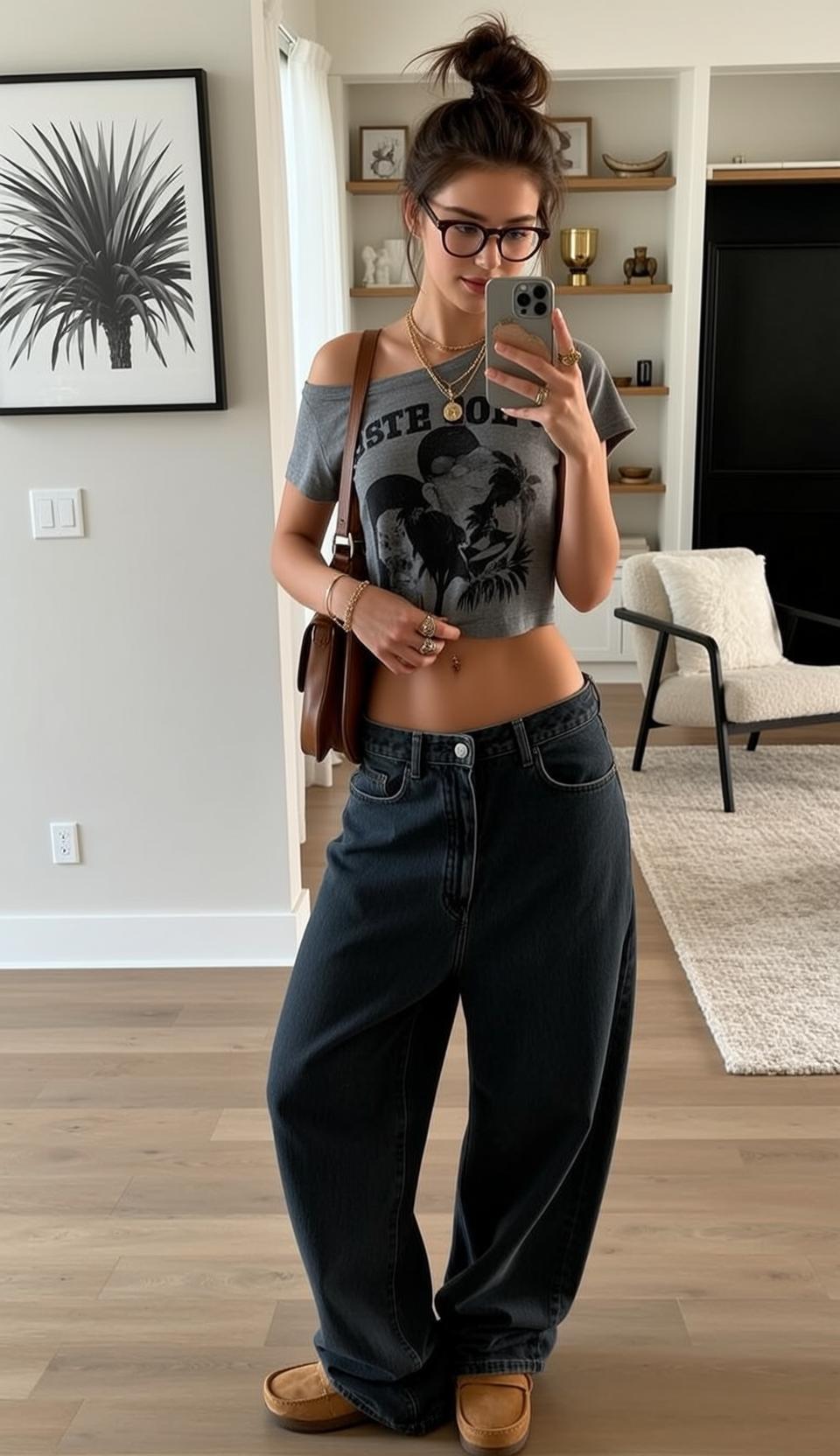 Skater Young Dark Brown Messy Bun Fair